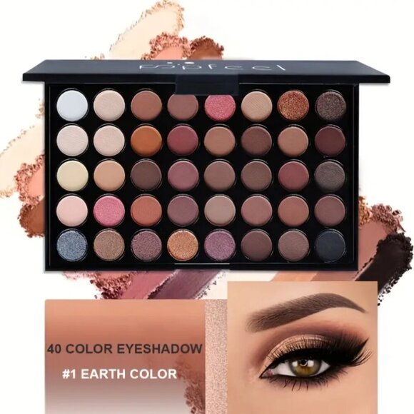 40 Color Eye Shadow Makeup Gift Box Eye Black Eye Shadow - Picture 2 of 3